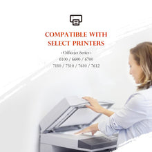 932XL 933XL Ink Cartridges Combo Pack High Yield Compatible for HP 932 932XL 933 933XL Ink Cartridges for HP Printers Officejet 6100 6600 6700 7110 7610 7612, N9H69FN (2 Black, Cyan, Magenta, Yellow)