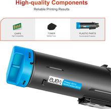 ejet Compatible Toner Cartridge Replacement for Xerox WorkCentre 6515 Toner, Phaser 6510 Toner Work with Xerox Phaser 6510, WorkCentre 6515 Printers - 106R03477 106R03478 106R03479 106R03480 (4-Pack)