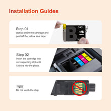 ejet 125 Remanufactured Ink Cartridge Replacement for Epson 125 T125 for Stylus NX125 NX127 NX230 NX420 NX530 NX625 Workforce 320 323 325 520 Printer (1 Black | 1 Cyan | 1 Magenta | 1 Yellow), 4 Pack