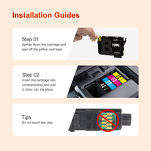 T220 220XL Ink High Capacity Black & Color Cartridge ejet Remanufactured Replacement for Epson 220XL Ink Cartridges 220XL for WF-2760 WF-2750 WF-2650 XP-320 XP-420(2 Black, 2 Cyan, 2 Magenta, 2Yellow)