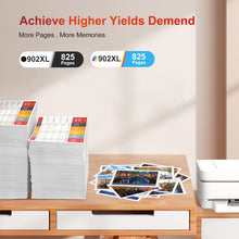 902XL Ink Cartridges Combo Pack High Yield Replacement for HP Ink 902 902XL Ink Cartridges for HP Printers OfficeJet Pro 6978 6958 6962 OfficeJet 6954 6950 6951 (4 Pack: Black, Cyan, Magenta, Yellow)