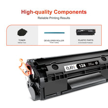ejet 12A Q2612A Compatible Toner Cartridge Replacement for HP 12A Black Toner Cartridge for HP 1010 1015 1012 1018 1020 1022 1022n 1022NW 3015 3030 3020 3050 3052 M1319 Printer hp 1022 Toner(4 Pack)